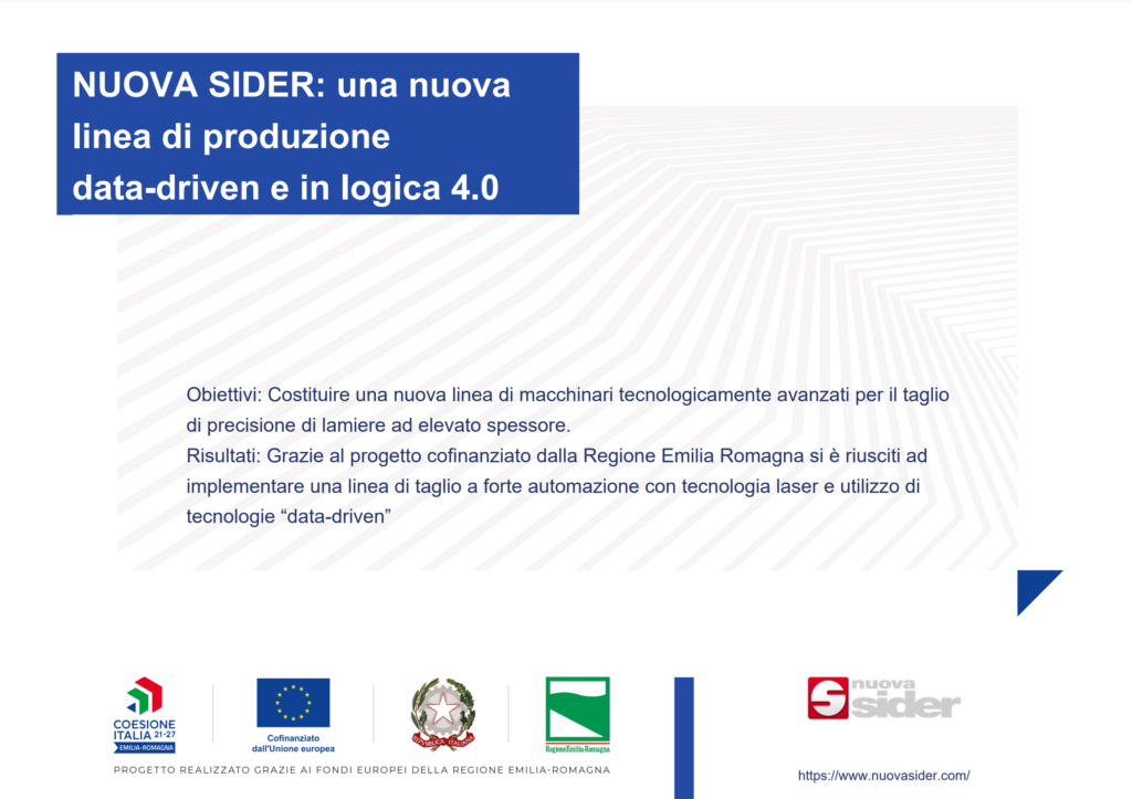 Una nuova linea di produzione data-driven e in logica 4.0